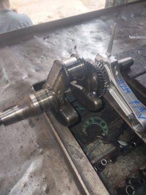 generator water pump engine crankshaft grinding